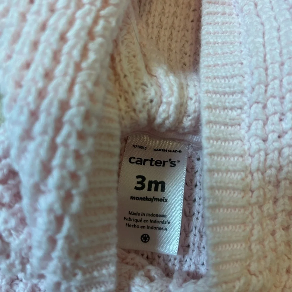 Carter’s Baby Hooded Waffle Knit Cardigan